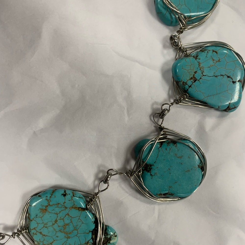 Turquoise Stone Necklace - Picture 7 of 10